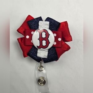 Boston Red Sox Badge Reel MLB Baseball Souvenir Doctor ID Lanyard Name Tag Nurse